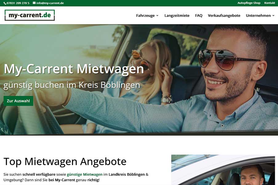 My-Carrent Mietwagen Firma Böblingen - Ullrich Kooperationspartner