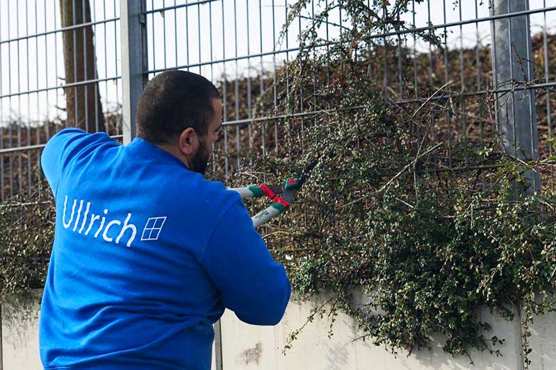 Gebäudepflege von Außenbereichen und Grünanlagen von Firma Ullrich Services in Waldenbuch